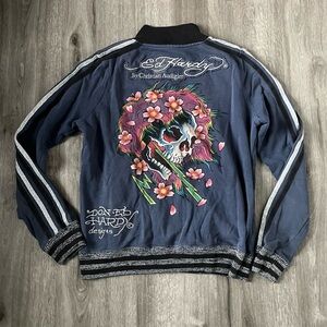 Rare Vintage Ed Hardy Tracksuit Zip up Jacket⭐️